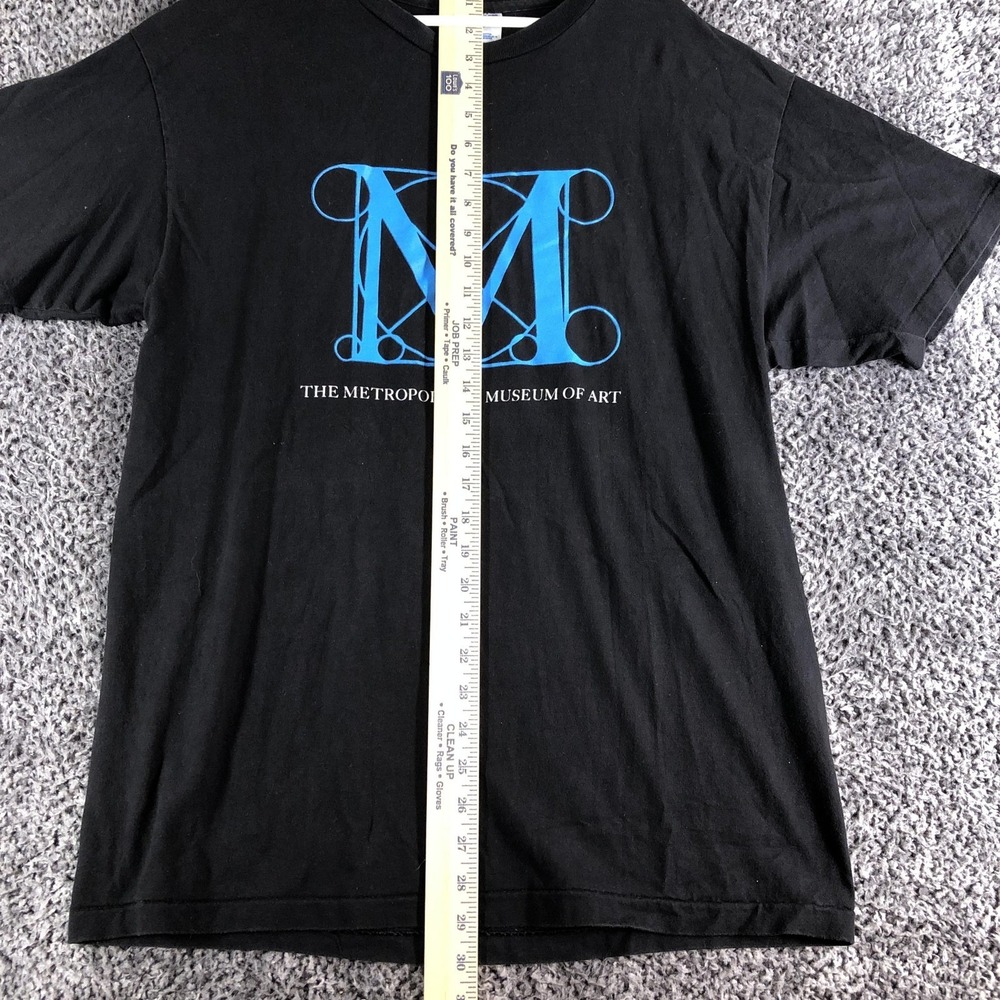 Vintage Metropolitan Museum Of Art Shirt Mens Large Black Logo Graphic Tee Hanes - Picture 7 of 8
